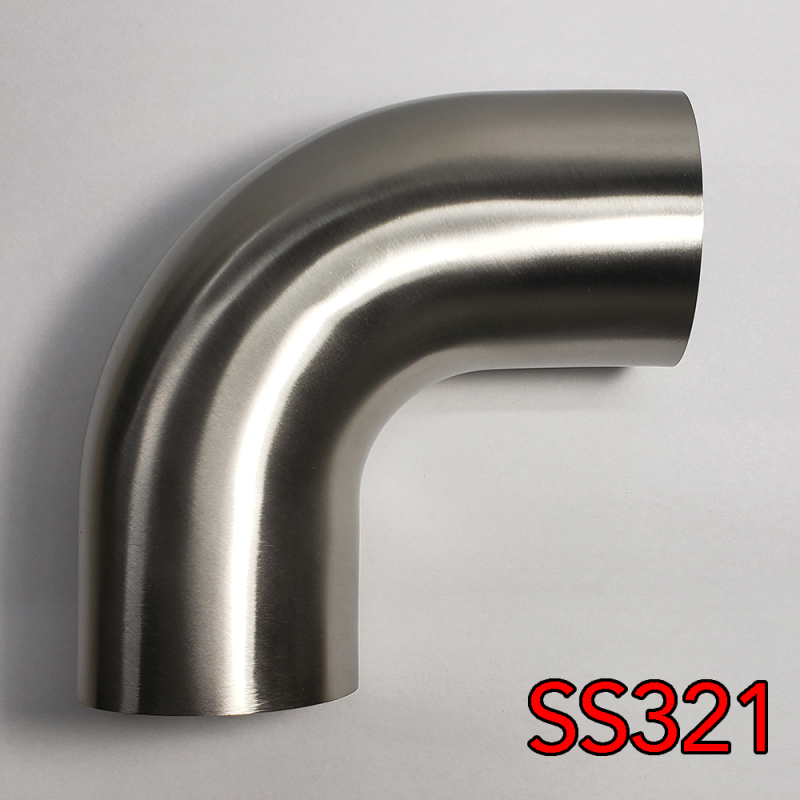 Stainless Bros 1.5in SS321 90 Deg Mandrel Bend Elbow - 1.5D Radius 16GA/.065in Wall (Leg) - 701-03856-4150