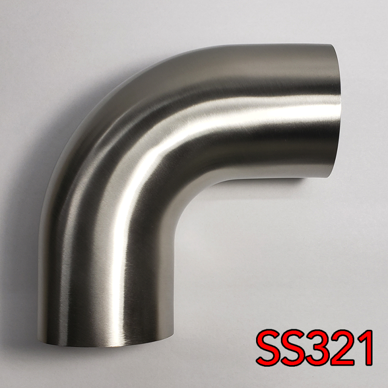 Stainless Bros 1.75in SS321 90 Deg Mandrel Bend Elbow - 1.5D Radius (Leg) - 701-04556-4150