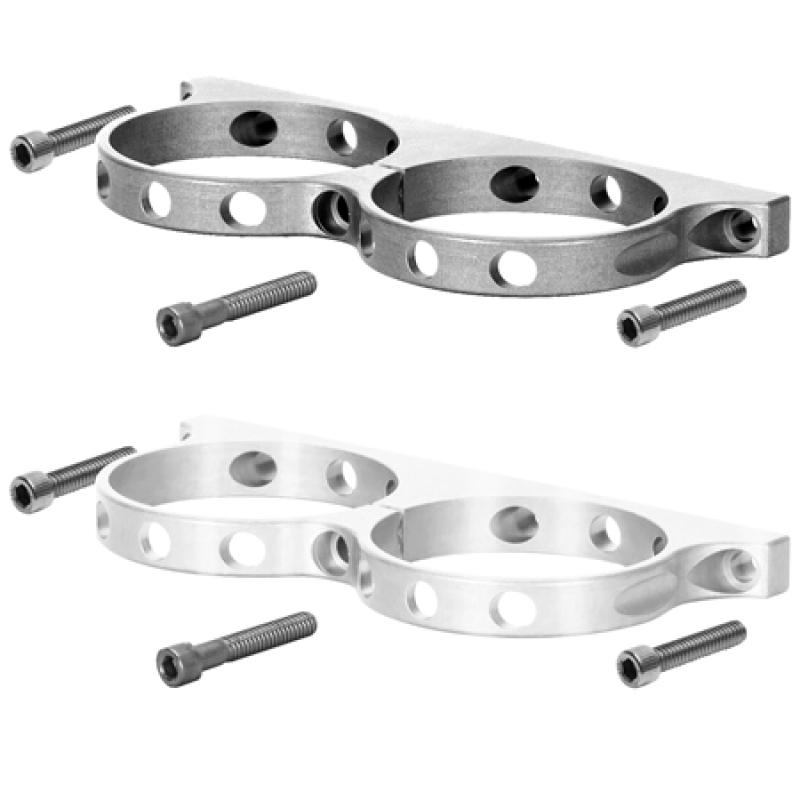 Wilwood Dual Aluminum Reservoir Lightweight Bracket w/ Mounting Screws - Billet - 250-16327