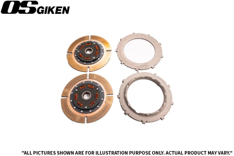 OS Giken Mitsubishi CZ4A Evo X/Overhaul A TR Series Twin Plate Clutch Kit - MT071-BF50A