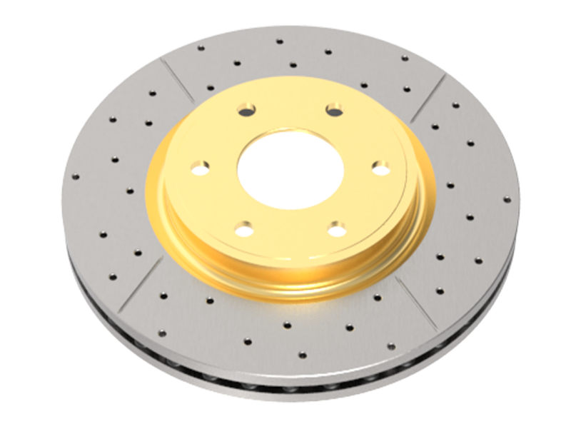 DBA 02-06 Audi A4 1.8L Convertible Rear Drilled & Slotted Street Series Rotor - 2801X