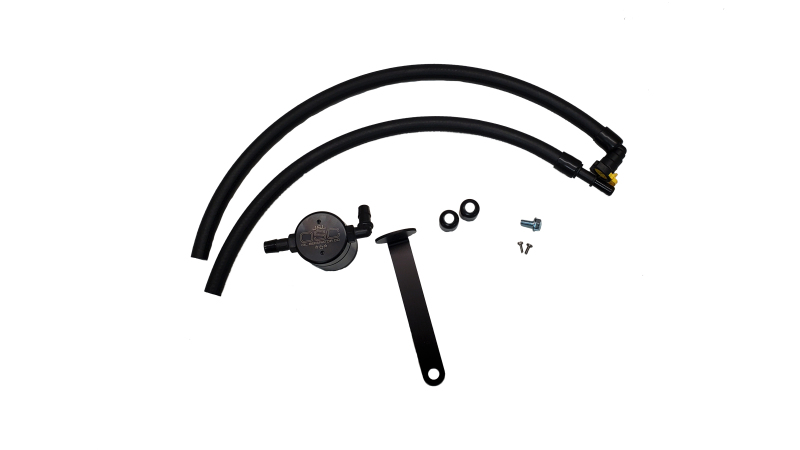 J&L 21-21.5 Ford Bronco 2.3L Ecoboost Passenger Side 3.0 Oil Separator - Black Anodized - 3078D-B