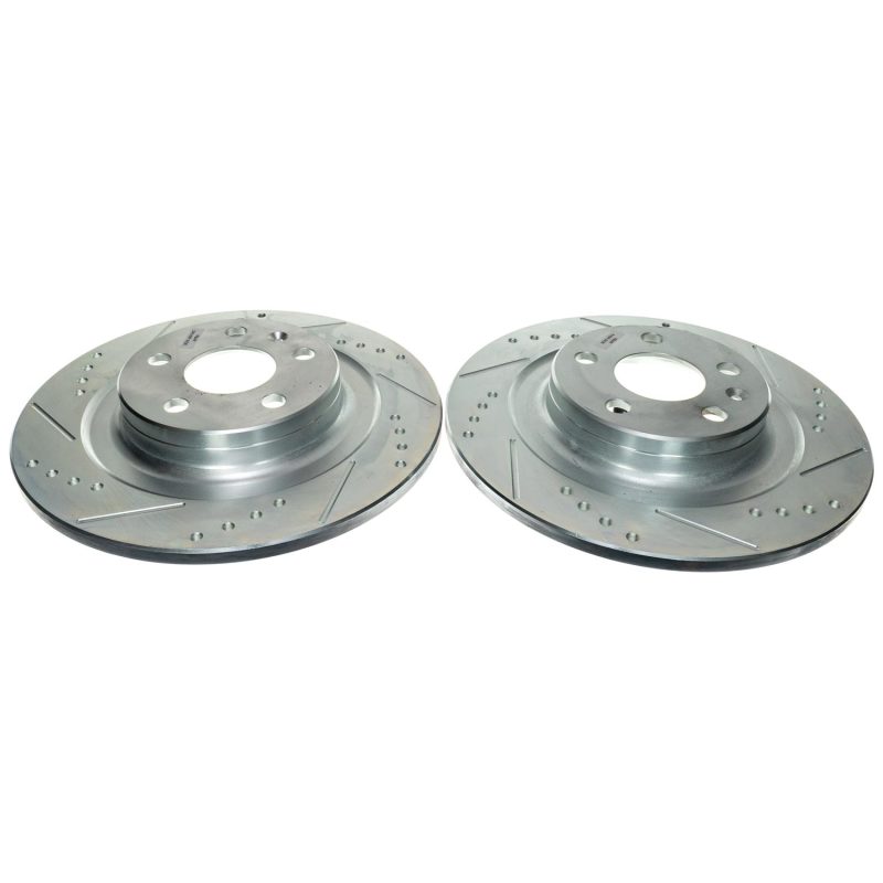 Power Stop 18-21 Volvo XC60 Rear Drilled & Slotted Rotor (Pair) - EBR1698XPR