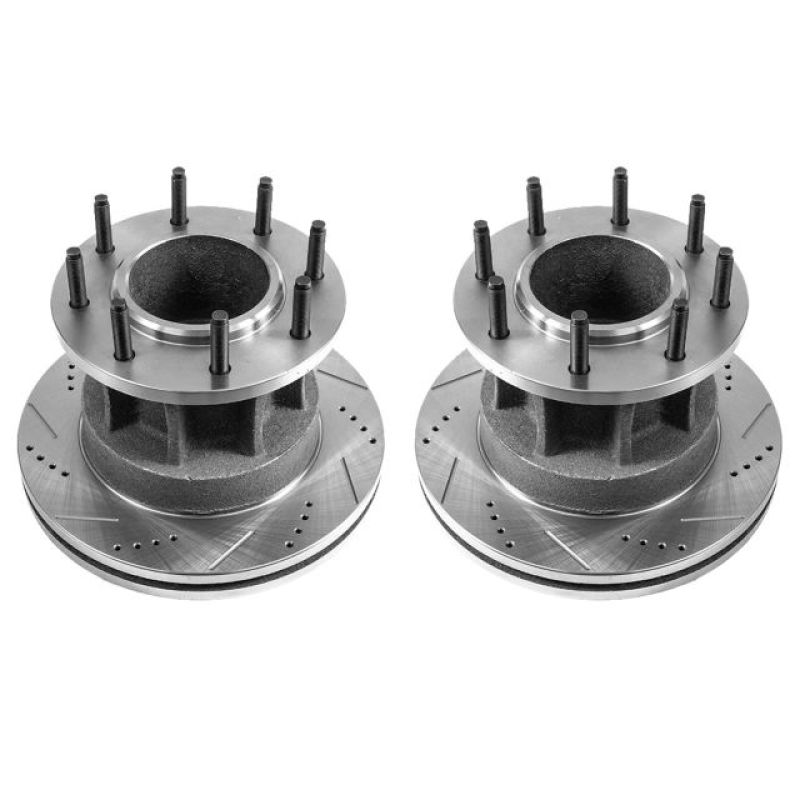 Power Stop 08-2012 Ford F-350 Super Duty Front Drilled & Slotted Rotor - Pair - AR82128XPR