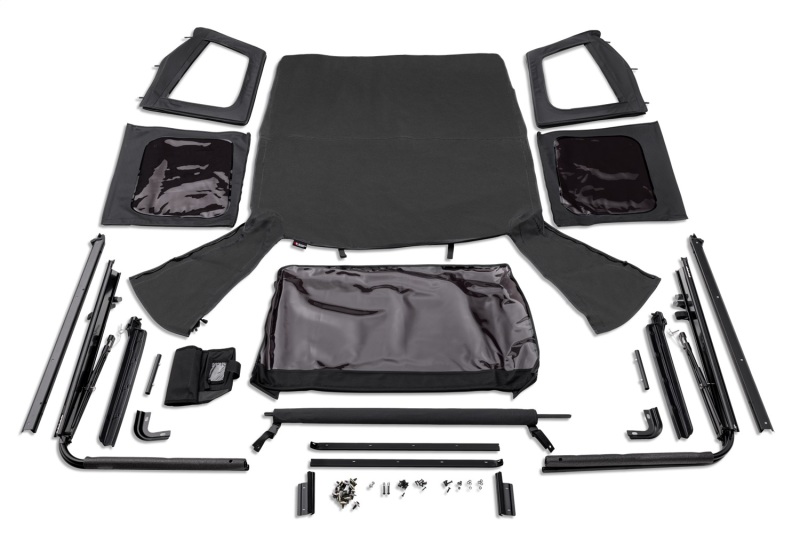 Rugged Ridge Complete Soft Top w/Black Frame 76-95 Jeep Wrangler CJ/YJ - 13781.15