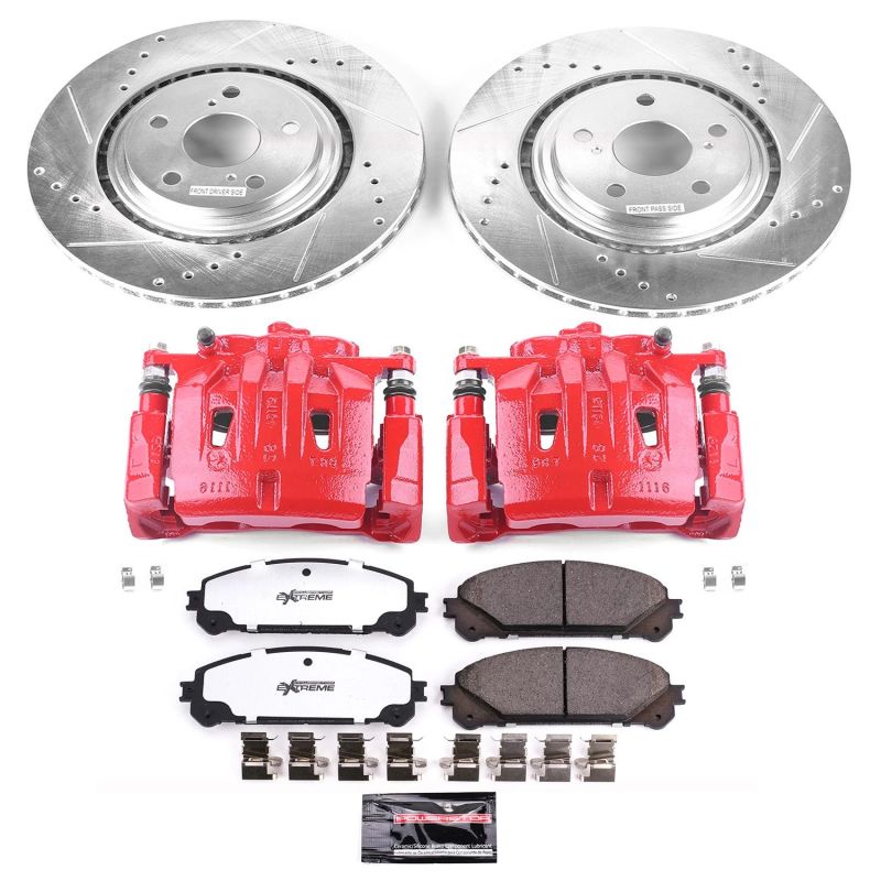 Power Stop 10-15 Lexus RX350 Front Z36 Truck & Tow Brake Kit w/Calipers - KC4713A-36