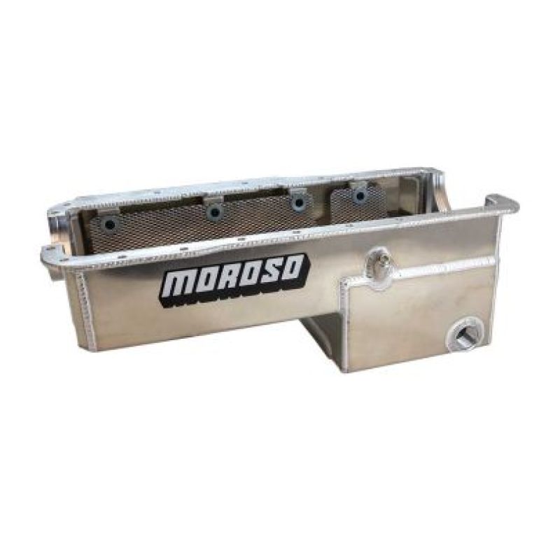 Moroso Small Block Ford 351W Fox Body Mustang External -16AN Wet Sump Aluminum Oil Pan - 20524