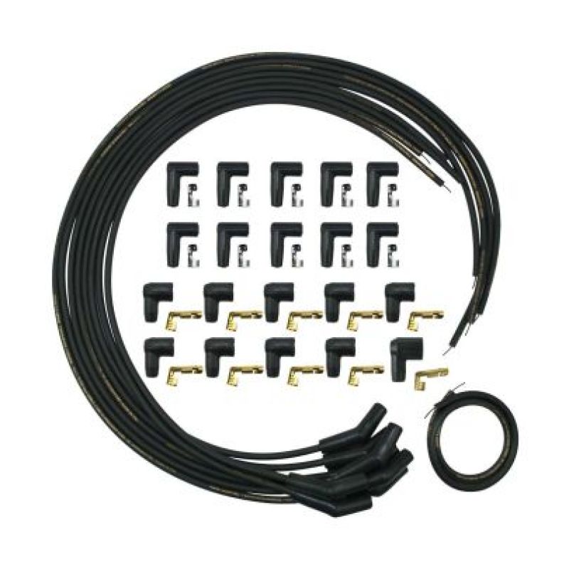 Moroso Universal Mag Tune 135 Degree Wire Set - Black - 9882M