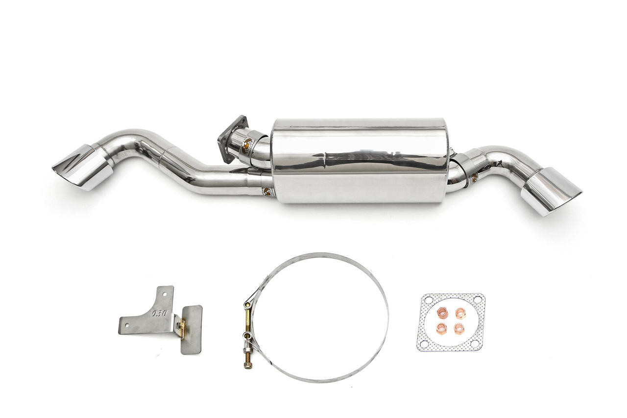 Fabspeed Dual Outlet Maxflo Performance Exhaust System with Oval Style Tip|Polished Chrome Porsche 911 Turbo 930 1976-1989