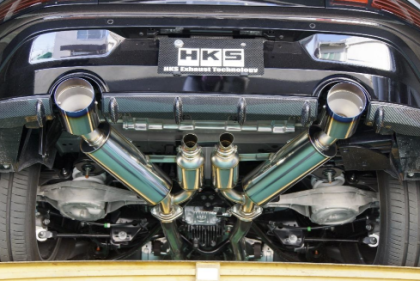 HKS 2023 Nissan Z RZ34 VR30DDTT Dual Hi-Power Titanium Tip Catback Exhaust - 31014-KN002