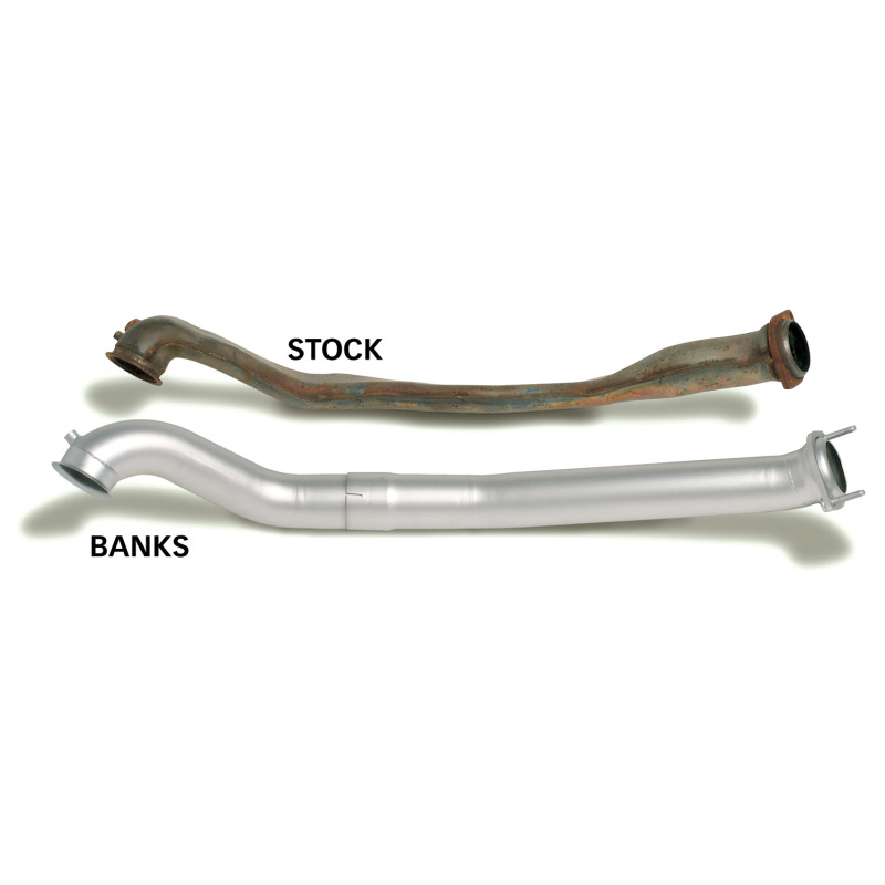 Banks Power 94-97 Ford 7.3L CCLB Monster Exhaust System - SS Single Exhaust w/ Chrome Tip - 46299