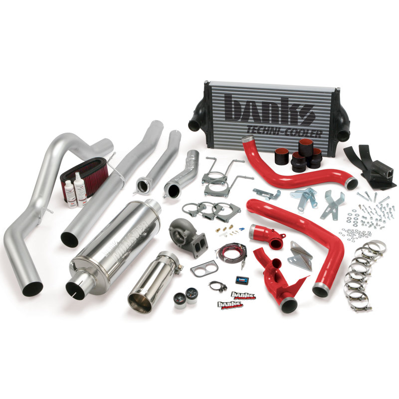 Banks Power 94-97 Ford 7.3L CCLB Man PowerPack System - SS Single Exhaust w/ Chrome Tip - 46361