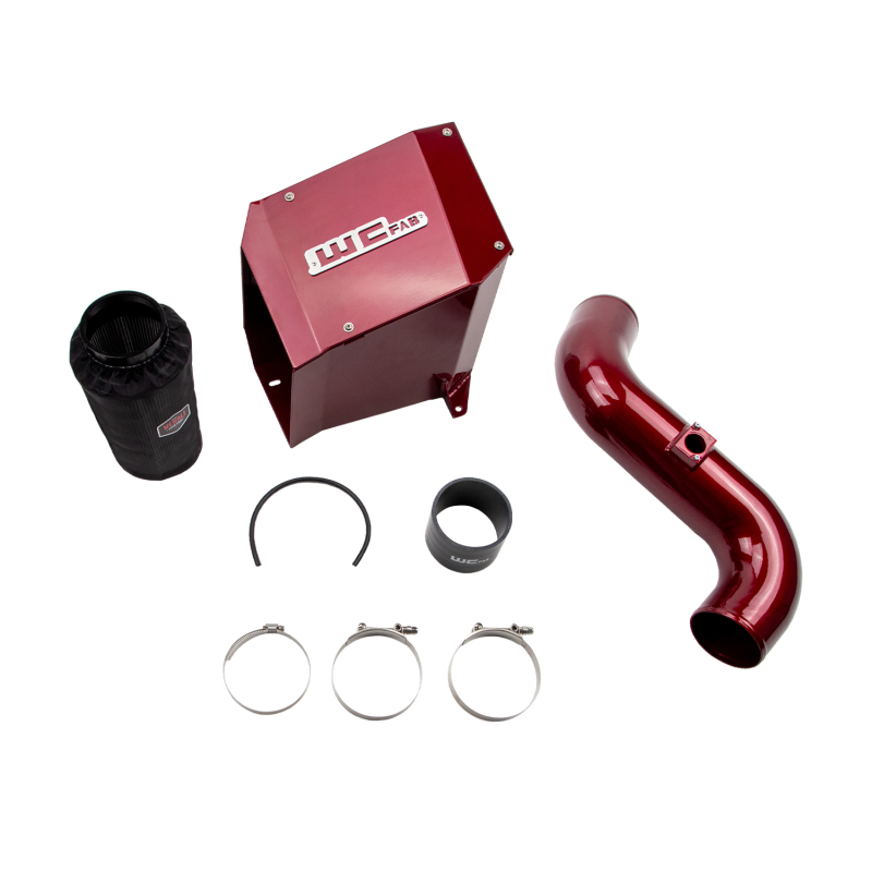 Wehrli 06-07 Duramax LBZ 4in. Intake Kit w/ Air Box - Red - WCF100192-RED