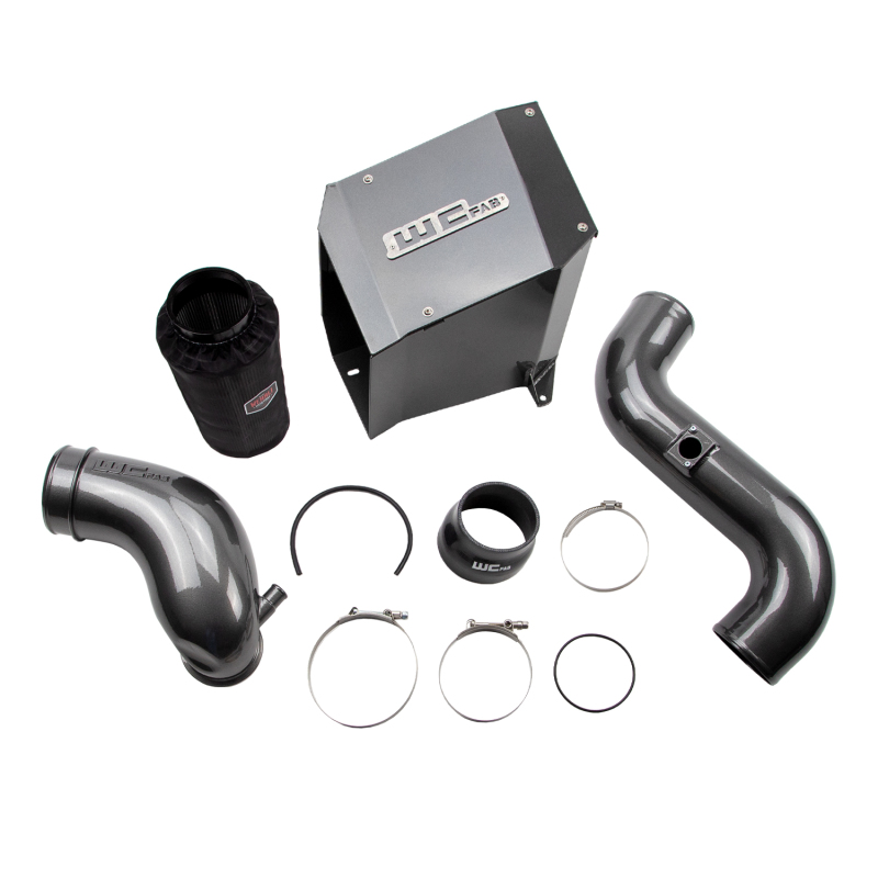 Wehrli 2004.5-2005 LLY Duramax 4in Intake Kit with Air Box Stage 2 - Candy Teal - WCF100301-CT