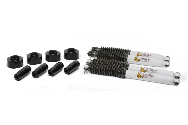 Daystar 1997-2006 Jeep Wrangler TJ 4WD- 1 3/4in Suspension Lift Kit & Scorpion Shocks - KJ09158BK