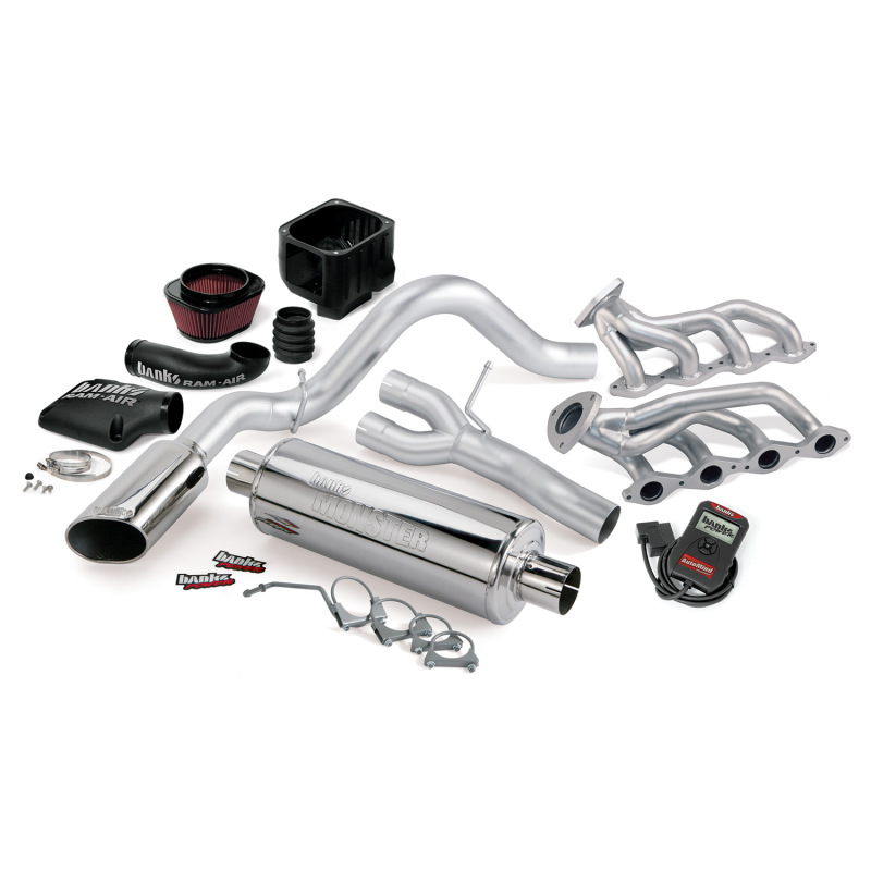 Banks Power 10 Chevy 5.3L ECSB FFV PowerPack System - SS Single Side-Exit Exhaust w/ Chrome Tip - 48081