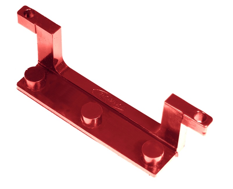 Daystar License Plate Bracket for Roller Fairlead Isolator Red - KU70040RE