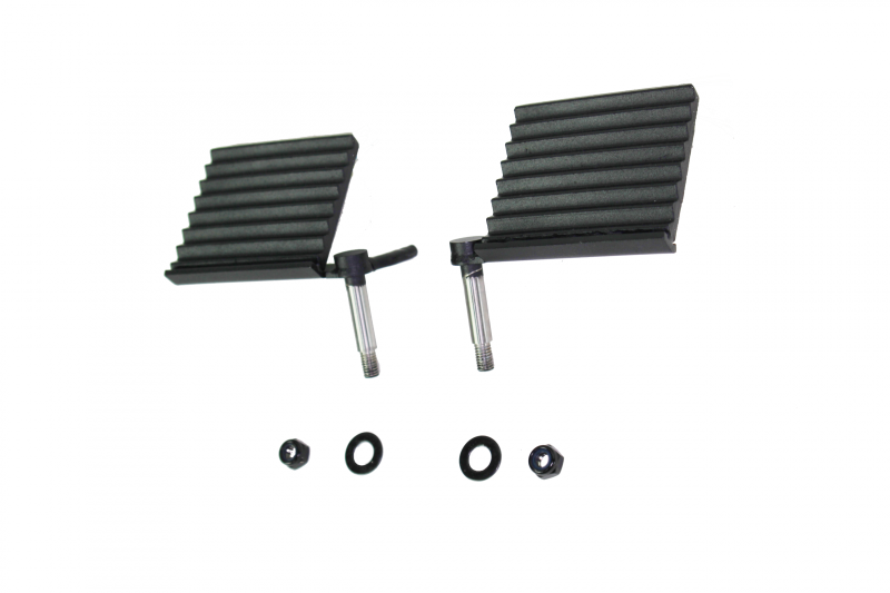 Fishbone Offroad 76-06 Jeep CJ YJ TJ Wrangler Foot Peg Set Gloss - Black - FB21078