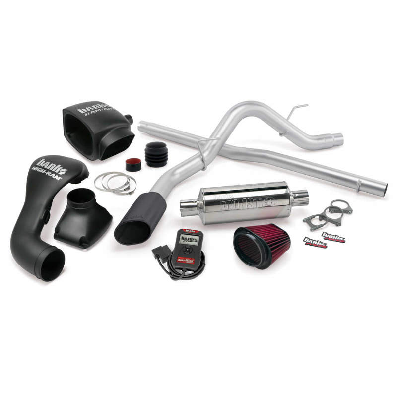 Banks Power 04-08 Ford 5.4L F-150 CCSB Stinger System - SS Single Exhaust w/ Black Tip - 48485-B