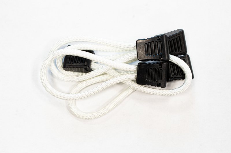 Fishbone Offroad Paracord Zipper Pulls 5 Pcs White - FB51279-W