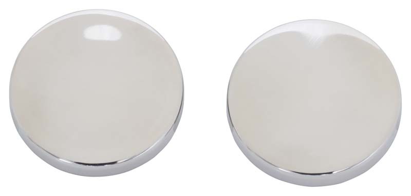 Kentrol 07-18 Jeep Wrangler JK Liftgate Button Covers Pair - Polished Silver - 30022