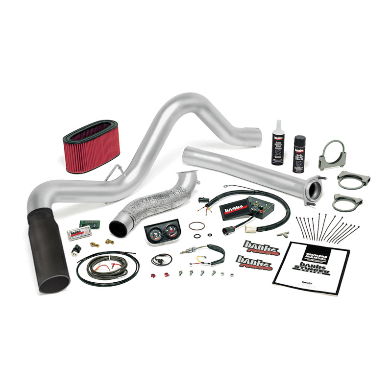 Banks Power 94-95.5 Ford 7.3L Man Stinger System - SS Single Exhaust w/ Black Tip - 48552-B