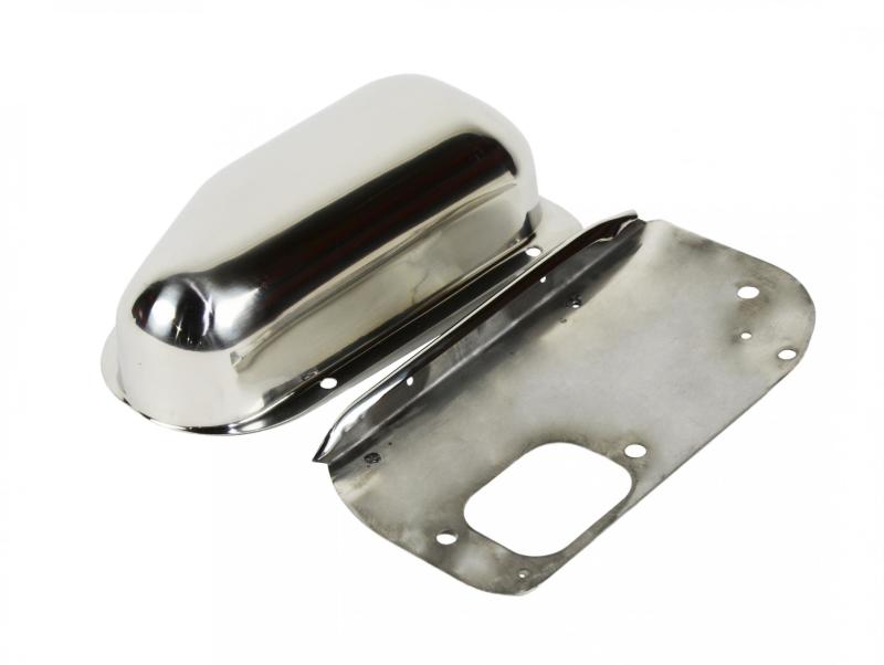 Kentrol 76-86 Jeep Wiper Motor Cover CJ - Polished Silver - 30459