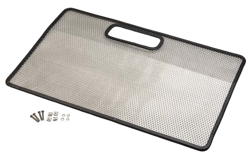 Kentrol 1997 Jeep Wrangler TJ Bug Shield - Polished Silver - 30490