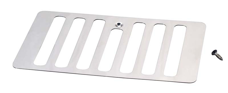 Kentrol 98-06 Jeep Wrangler TJ Hood Vent - Polished Silver - 30500