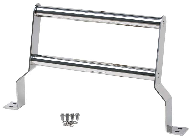 Kentrol 87-06 Jeep Wrangler TJ/YJ Grill Guard - Polished Silver - 30515