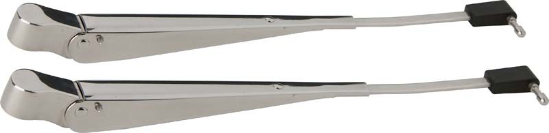 Kentrol 87-95 Jeep Wrangler YJ Windshield Wiper Arms Pair - Polished Silver - 30545