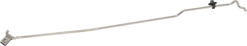 Kentrol 07-18 Jeep Wrangler JK Hood Prop Rod - Polished Silver - 30594