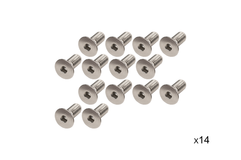 Kentrol 97-06 Jeep Wrangler Windshield Bolts 14 Pack Stainless - 30735