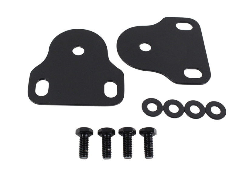 Kentrol 76-95 Jeep CJ/Wrangler YJ Interior Windshield Brackets Pair - Powdercoat Black - 50408