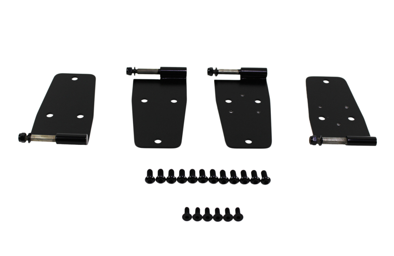 Kentrol 76-93 Jeep CJ/Wrangler YJ Hardtop Door Hinge Set 4 Pieces - Powdercoat Black - 50420