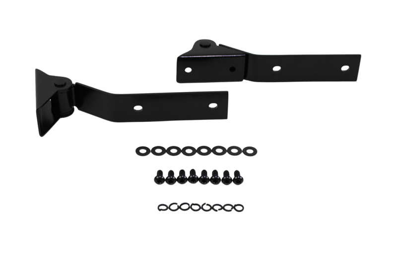 Kentrol 87-95 Jeep Wrangler YJ Tailgate Hinge Pair - Powdercoat Black - 50442