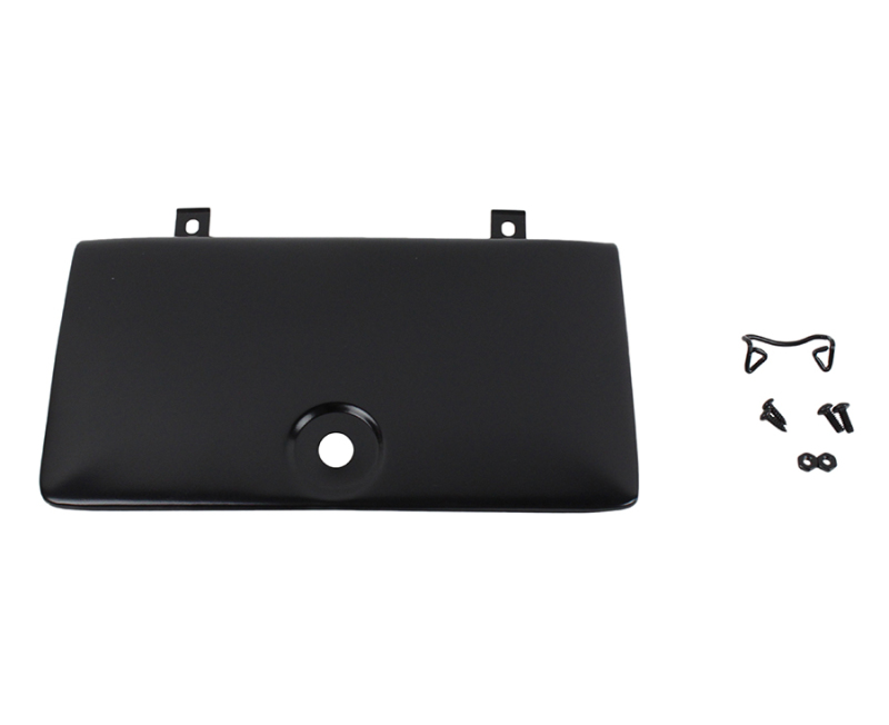Kentrol 72-86 Jeep CJ Glove Box Door Use with OE Key Lock - Powdercoat Black - 50526