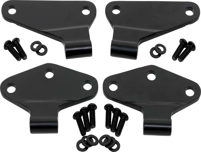 Kentrol 07-18 Jeep Wrangler JK Body Door Hinge Set 4 Pieces 2 Door - Powdercoat Black - 50580