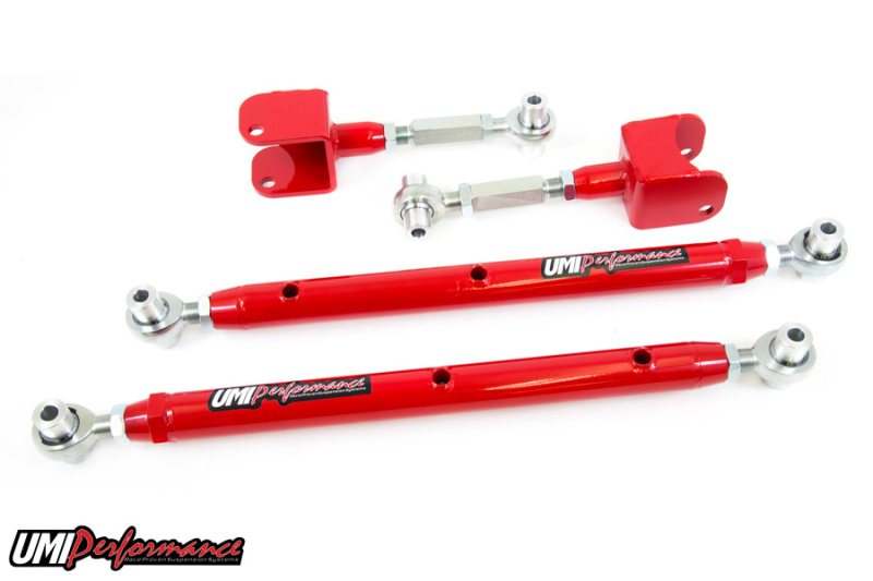 UMI Performance 78-88 GM G-Body Double Adjustable Upper & Lower Rear Control Arms Kit - 302717-R