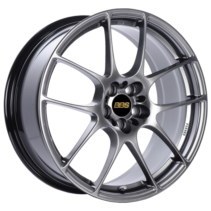BBS RF 18x8 5x112 ET45 Diamond Black Wheel -82mm PFS/Clip Required - RF516DBK