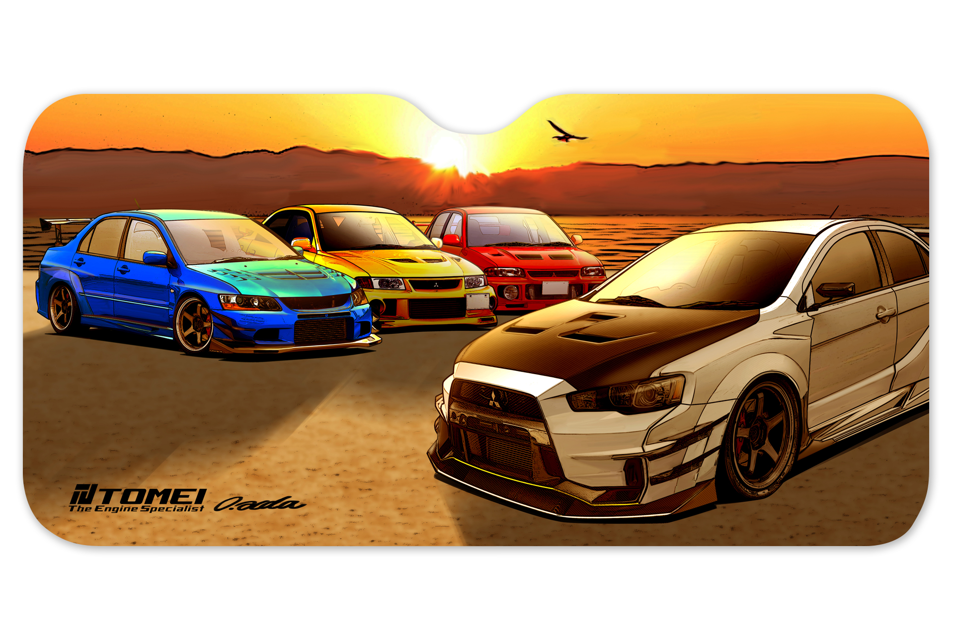 Tomeu SUN SHADE EVO SUNSET LAKE KAWAGUCHI Universal