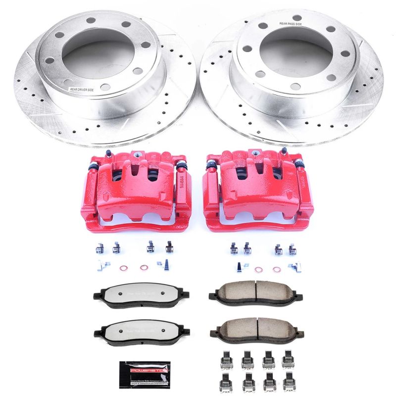 Power Stop 05-07 Ford F-350 Super Duty Rear Z36 Truck&Tow Kit w/Cals - KC1799-36