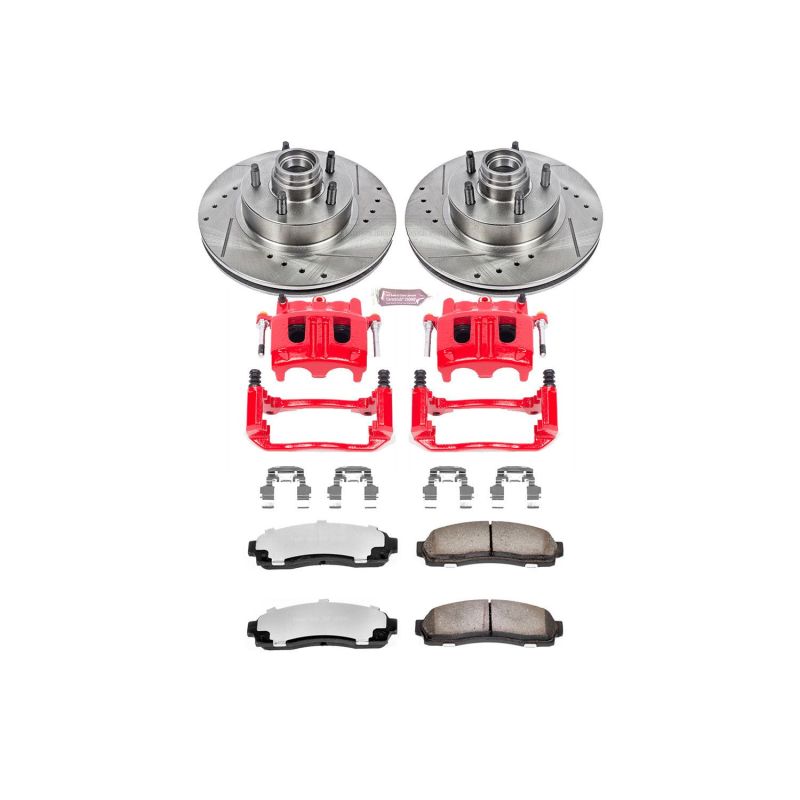 Power Stop 03-09 Mazda B4000 Front Z36 Truck & Tow Kit w/Cals - KC1857-36