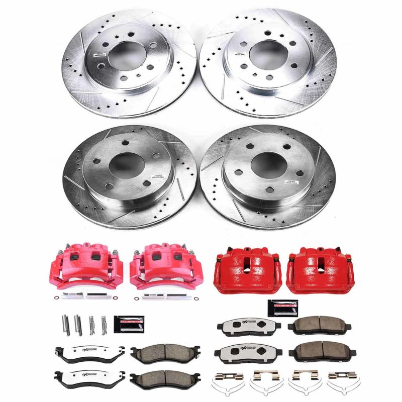 Power Stop 00-01 Dodge Ram 1500 Front Z36 Truck & Tow Kit w/Cals - KC5143-36