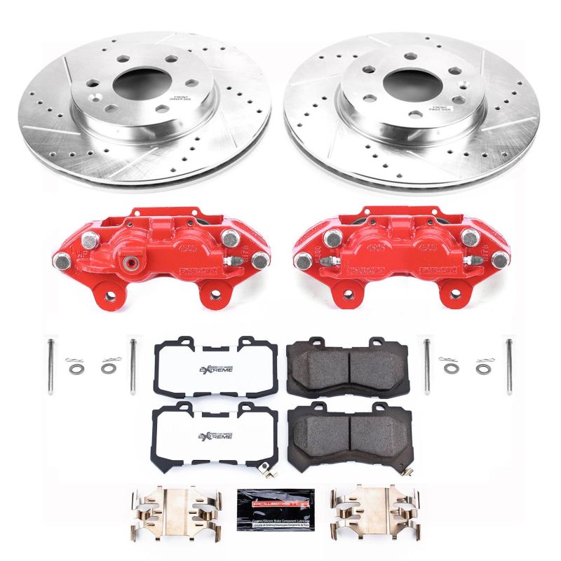 Power Stop 15-20 GMC Canyon Front Z36 Truck & Tow Kit w/Cals - KC7126-36