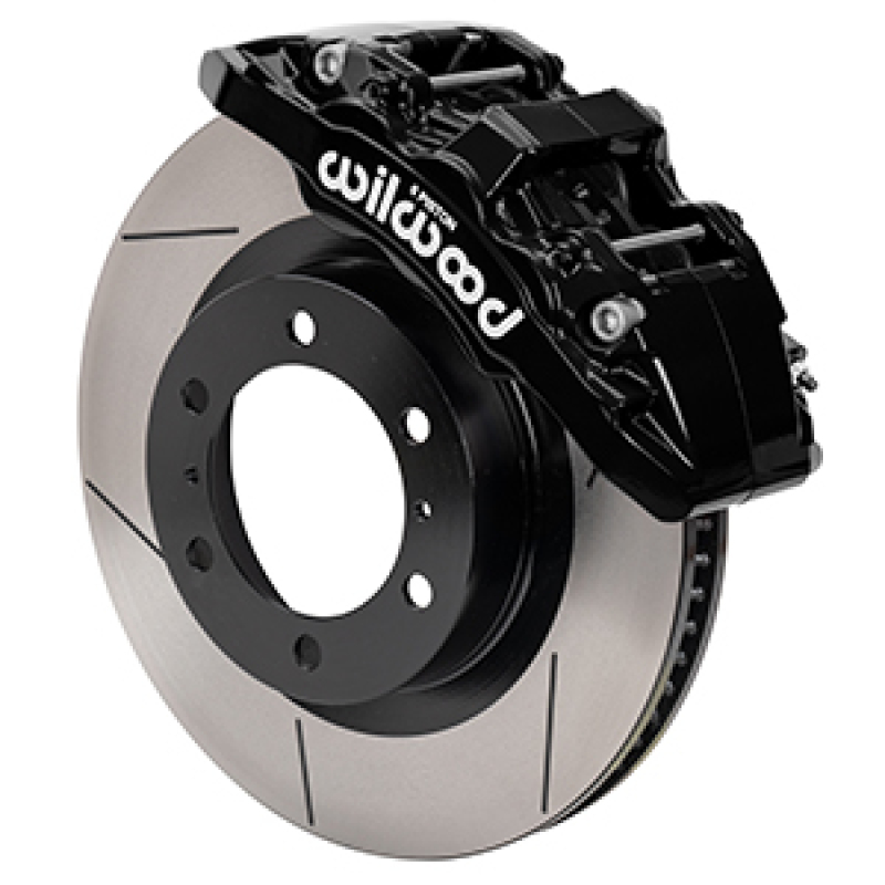 Wilwood 15-21 Toyota 4Runner Aero6-DM Black Front Brake Kit - Slotted - 140-17284