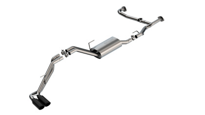 Borla 22-23 Nissan Frontier 3.8L V6 2WD/4WD AT S-Type Catback Exhaust - Black Chrome Tips - 140919BC