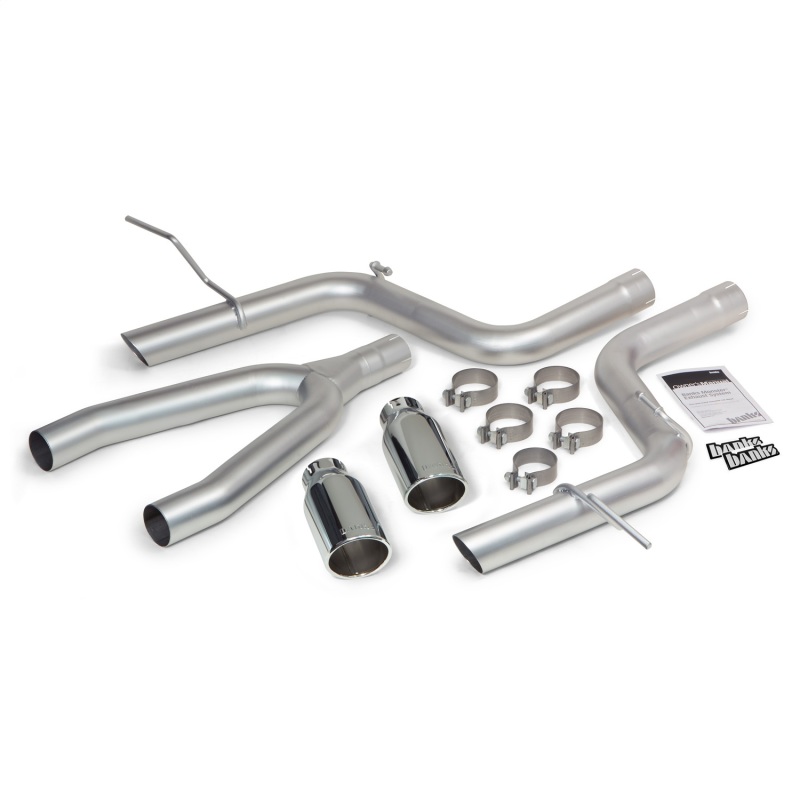 Banks Power 14 Jeep Grand Cherokee 3.0L Diesel Monster Exhaust Sys - SS Single Exhaust w/ Chrome Tip - 51364