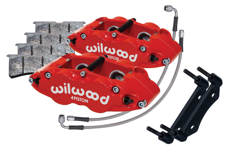 Wilwood 84-89 Porsche 911 Front Superlite Caliper Kit 3.5in MT - Red - 140-16677-R