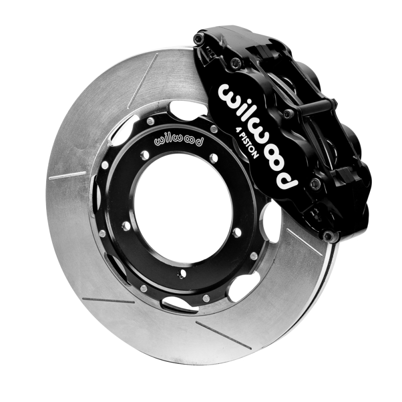 Wilwood 69-74 Porsche 911 Front Superlite Brake Kit 3in MT Slotted Face - Black - 140-16937